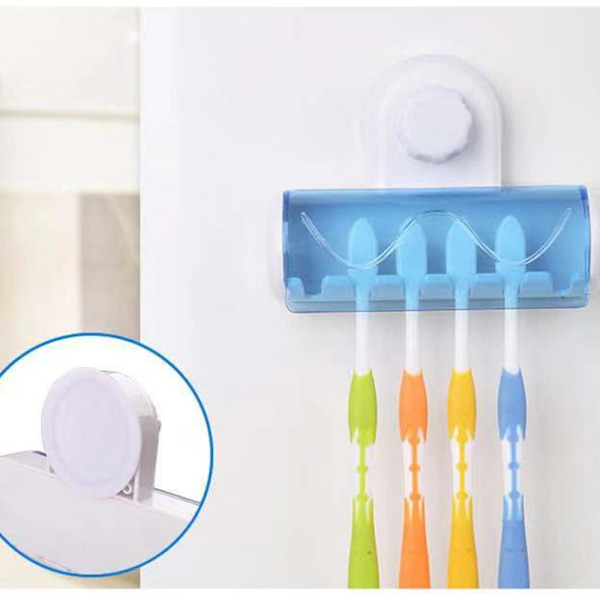 2 Stk Tandbørsteholder Tandbørstestativ Tandbørsteopbevaring Blue 2Pcs-2Pcs