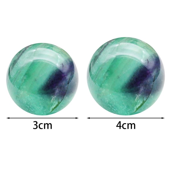3cm/4cm Fluorit Ball Natural Quartz 4CM 4cm