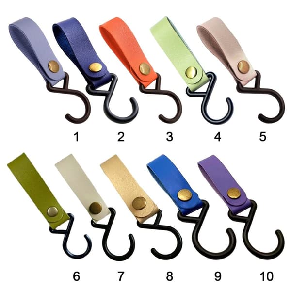 4st PU-läderkrokar Campingstativ 2 2 2