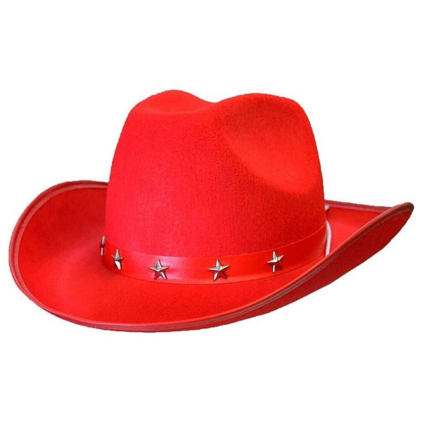 Cowboy-hattu Jazz-hattu PUNAINEN red