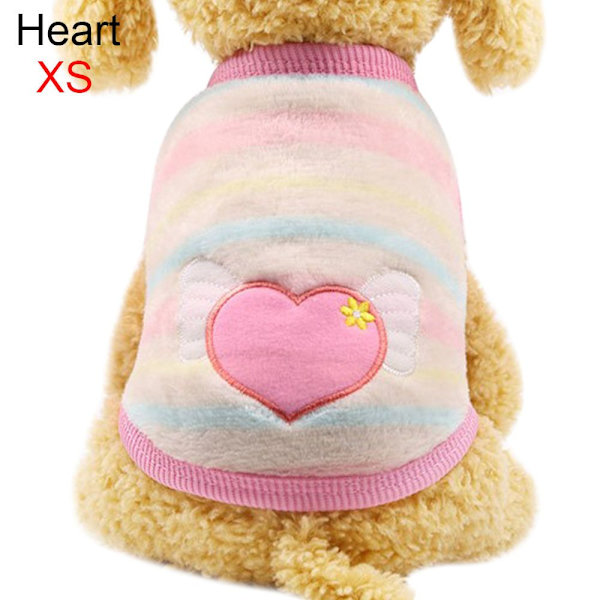Lemmikkieläinten vaatteet Puppy Vest Koiran haalari XS HEART XS
