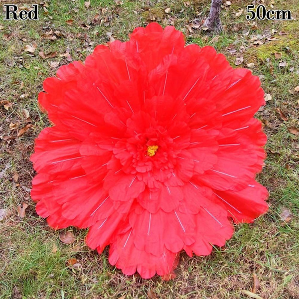 30/40/50cm Peon Kunstige Blomster RØD 50CM Red 50cm