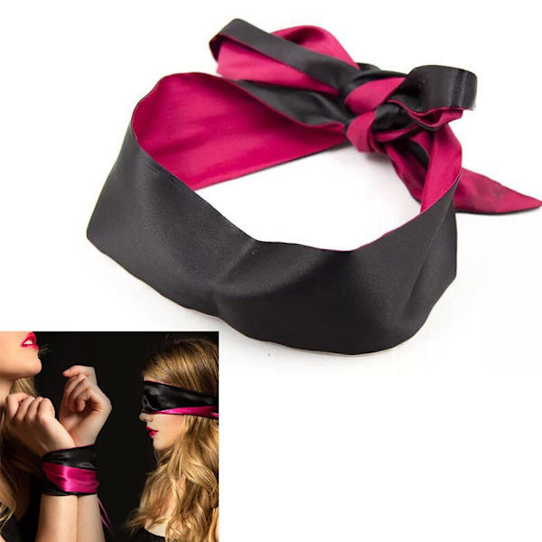 Sexy Eye Mask Satin Ribbon PINK PINK Pink