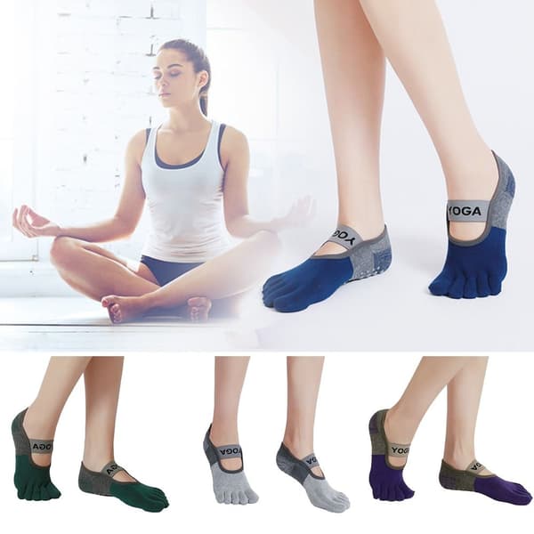 Joogasukat Five Toe Socks GRAY Gray