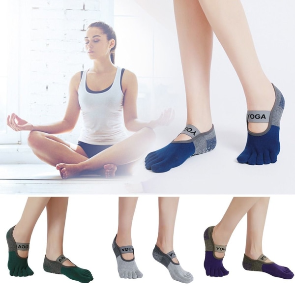Yoga Socks Five Toe Socks PURPLE Purple