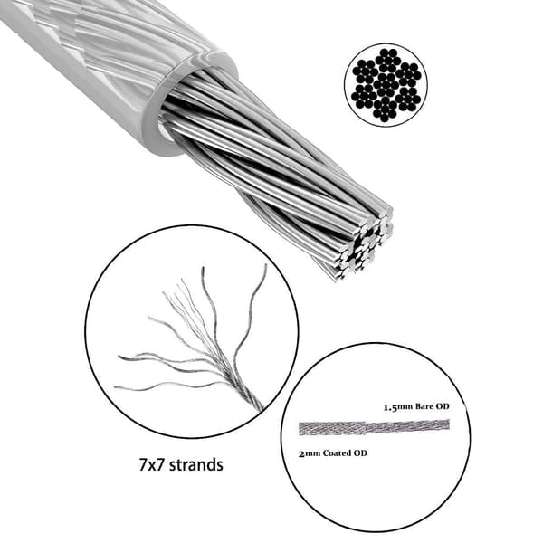 Wire Rope Kit Spänne Wire Tension Kit Globe String Light