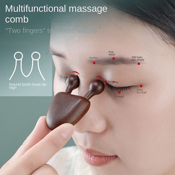 2kpl Acupoint Massage Stick -kasvohierontalaite E E E