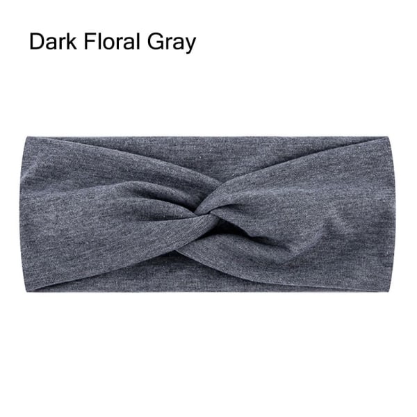 Joustavat otsanauhat Urheilupäänauhat DARK FLORAL GRAY DARK FLORAL Dark Floral Gray