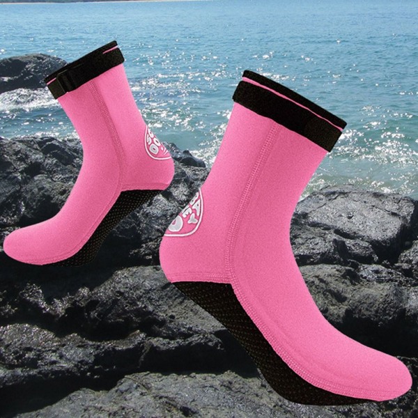 Neopren dykkersokker Svømmesokker ROSA S pink S