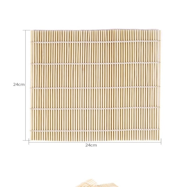8 stk Bamboo Sushi Roller Kit Sushi Rolling Mat Sushi Making
