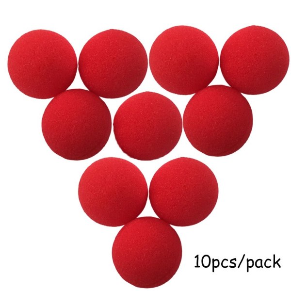 10 stk Finger Svampe Bold Magiske Tricks Magiske Tilbehør 10pcs-4.5cm