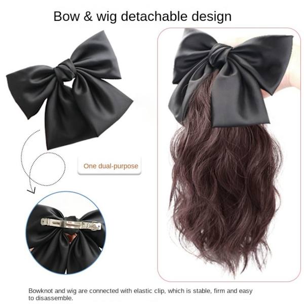 Black Hairpiece Horse Tail BRUN REIM STIL REIMSTIL brown strap style-strap style