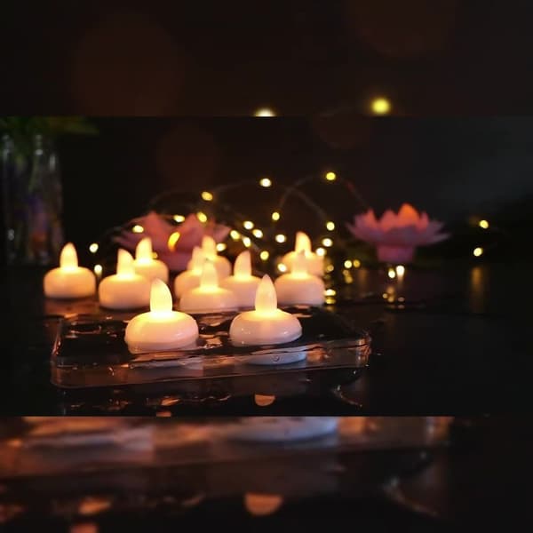6 kpl Tealights LED kynttilät Light Yellow
