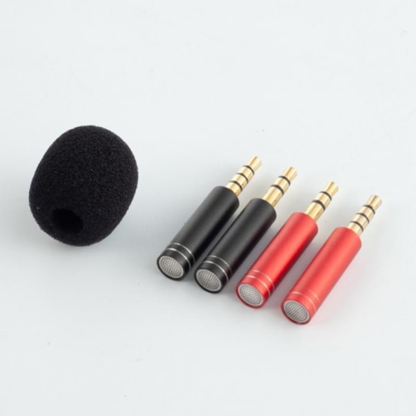 Mini Mikrofon Metal Mini Mikrofon SORT 4 POLE 4 POLE Black 4 Pole-4 Pole