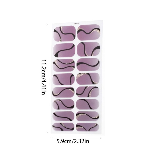 3 ark franska nageldekaler Nail Art Sticker 8 8 8