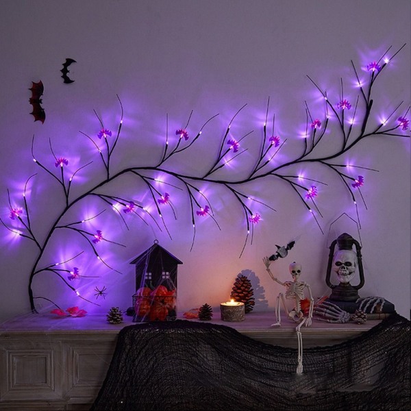 LED Birch Twig Tree Lamp Simulation Tree Rattan Light BAT BAT Bat