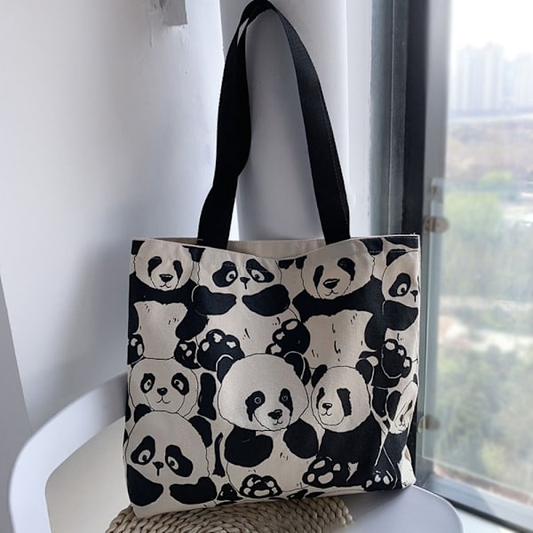 Kvinders taske med stor kapacitet Cut Style Canvas Tote Bag A A A