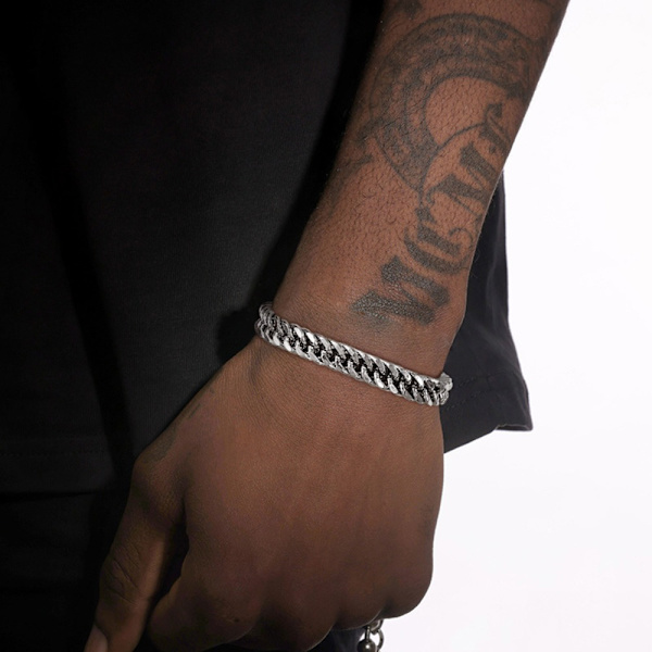 Länkkedja Miami Cuban Armband SILVER 19CM silver 19CM