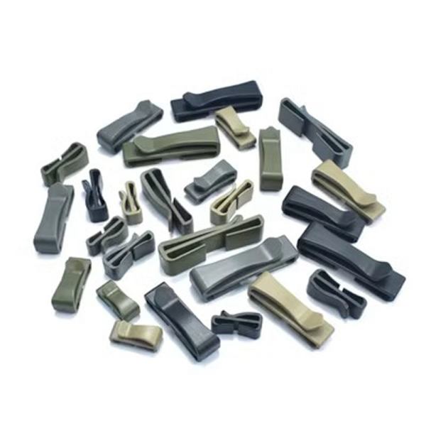4st Molle Webbing Spänne Bältesände Clip SVART 20MM Black 20mm