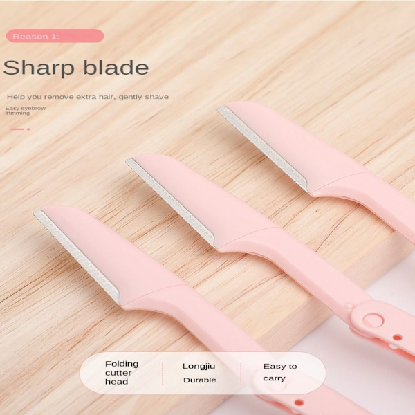 6stk Øyenbrynstrimmer Øyenbrynshaper Razor LILLA purple