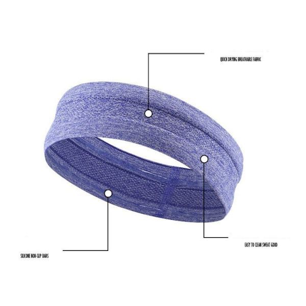 Cotton Sweat Pannband Svettband LILA purple