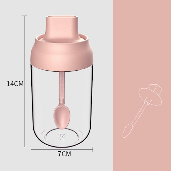 Krydderiboks i glas PINK A A pink A-A