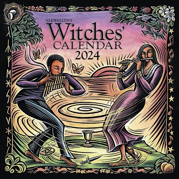 2024 Calendar Witches's Calendar Veggkalender