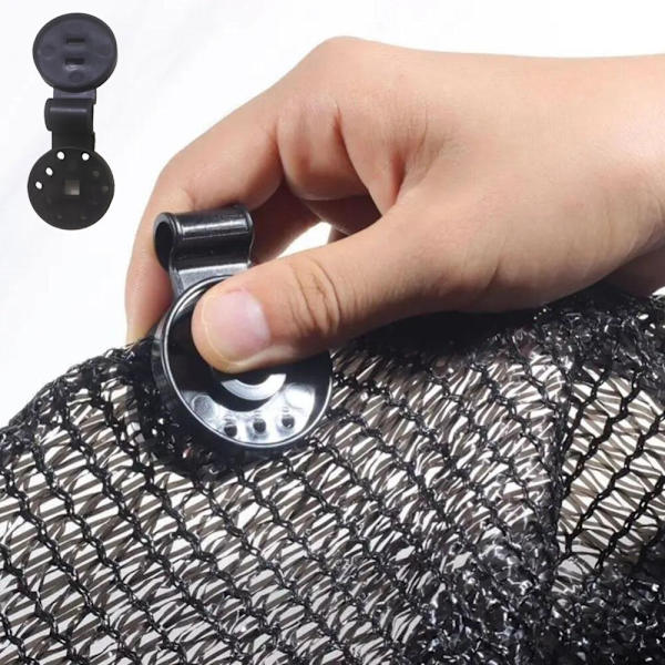 12 stk Drivhusfilm SunShade Net Clips Clips Spænde Black 12Pcs-12Pcs