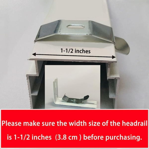 6 st Vertikal Blind L-konsol Blindfästen