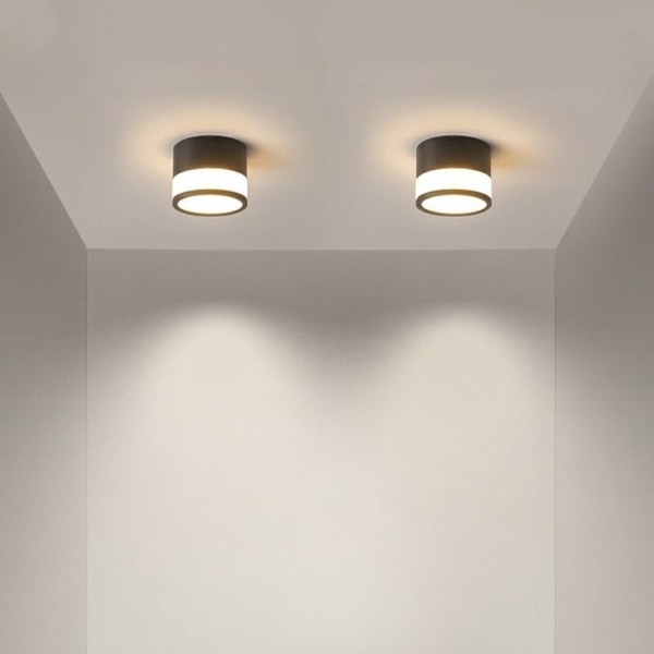 LED Downlight Taklys SORT KALDT HVIT KALDT HVIT Black Cold White-Cold White