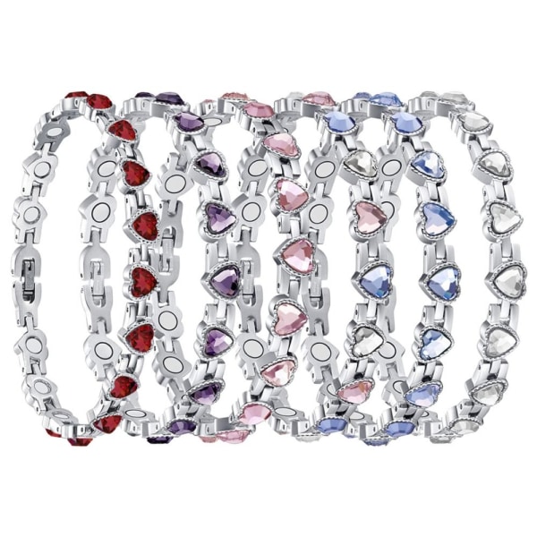 Magnetiska armband Klimakteriet Återuppleva Armband LILA purple