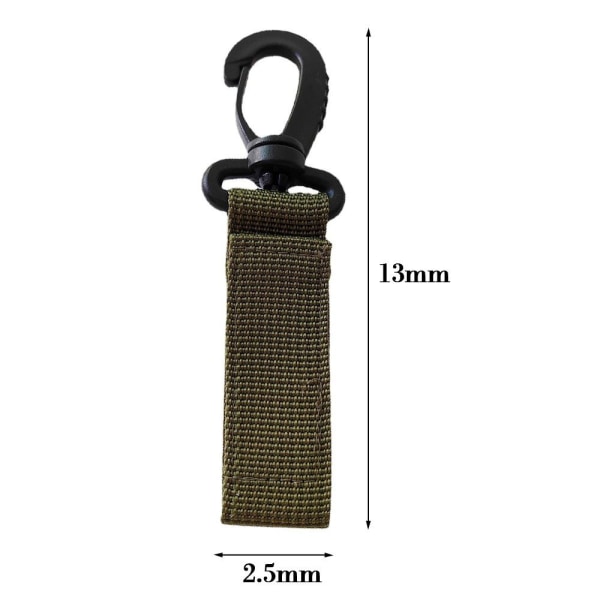 4 stk Webbing ryggsekk stropp Quickdraw karabinkrok ARMY GREEN Army Green Style 1-Style 1