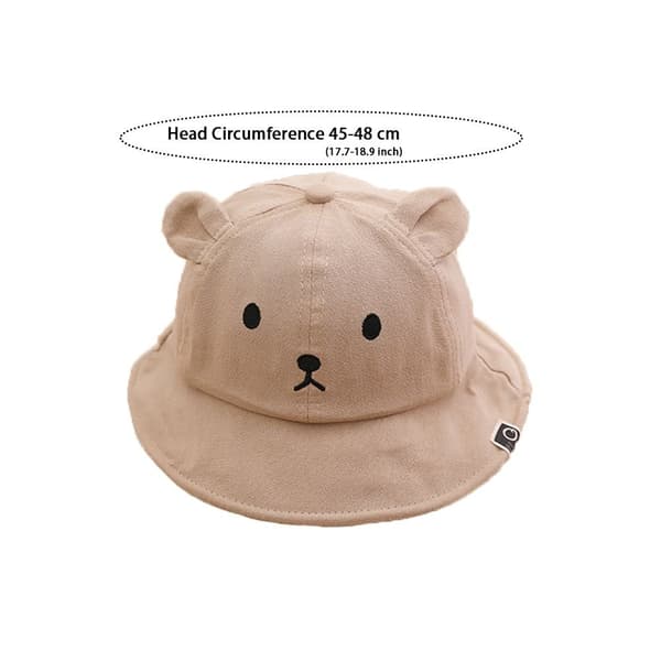Baby Bucket Hat Sun Hat LIGHT COFFEE Light Coffee