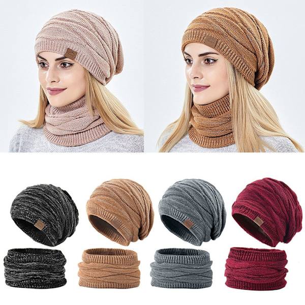 Mössor Scarf Set Häck Kepsar GRÅ grey