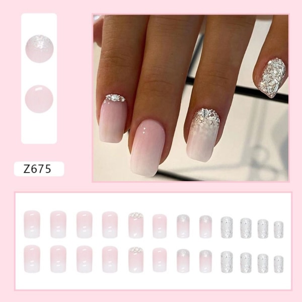 24 stk. False Nails Long Square W595 W595 W595