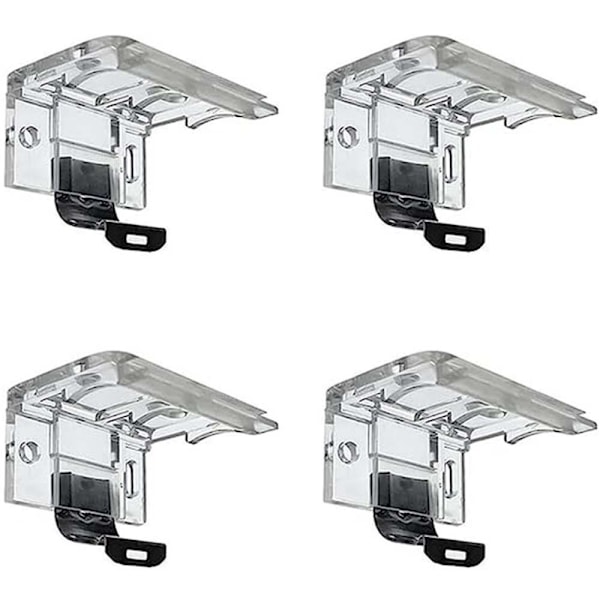 Trådløs skjermbrakett Persienner Headrail Holder Clip 4STK 4STK 4Pcs