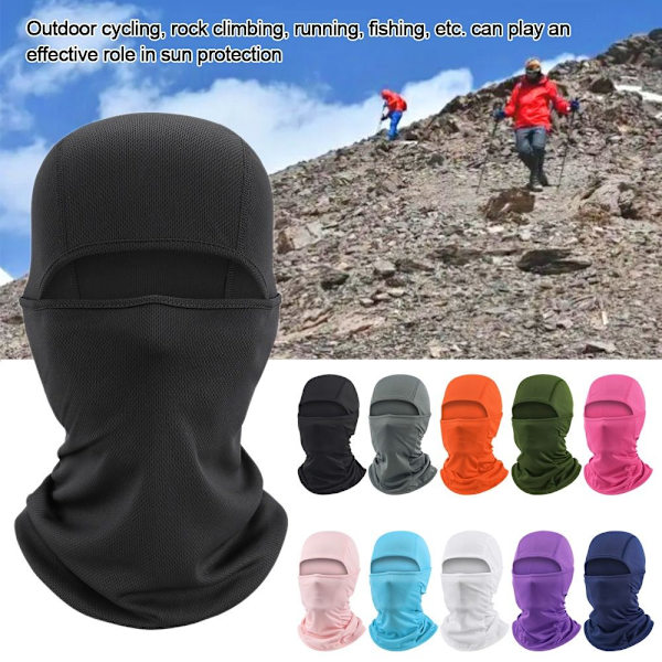 Full Face Cap Pyöräily Balaclava WHITE white
