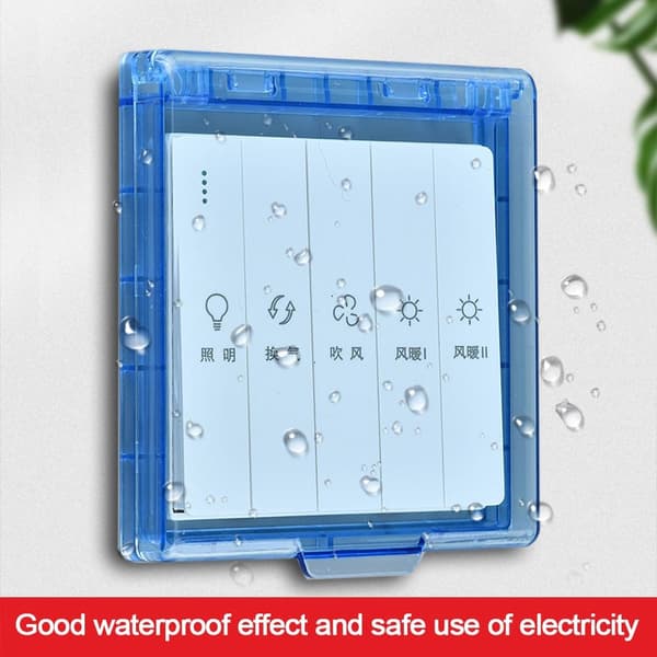 Switch Cover Sockel Vattentät Box VIT white