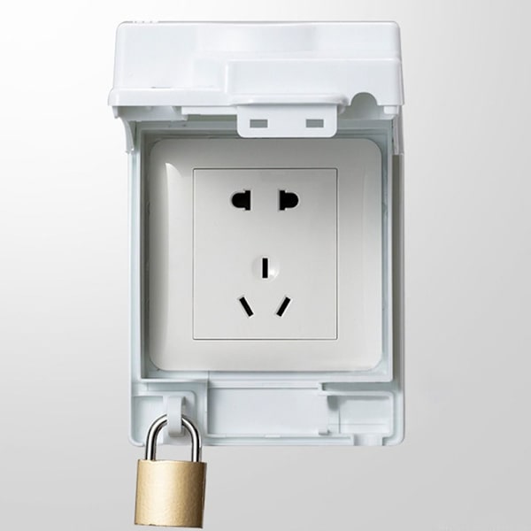 Låsbar 86 Typ Switch Case Vattentät Dammtät Box transparent