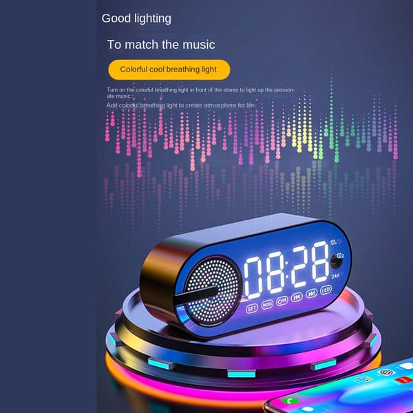 Väckarklocka Dubbel väckarklocka Bluetooth ljud