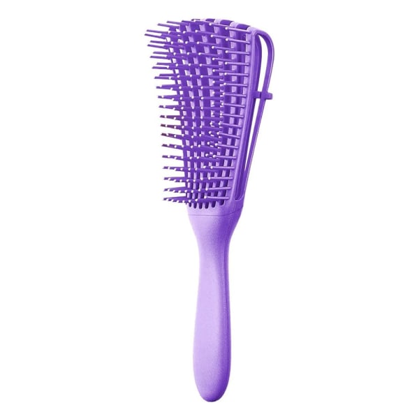 Detangling Brush Hair Hodebunnsmassasjeapparat LILLA purple