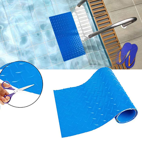 Simbassängstegemattor Anti-Slip 90X23CM 90x23cm
