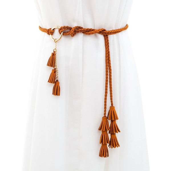 Vävt midjerep Bohemiskt midjeband CAMEL camel