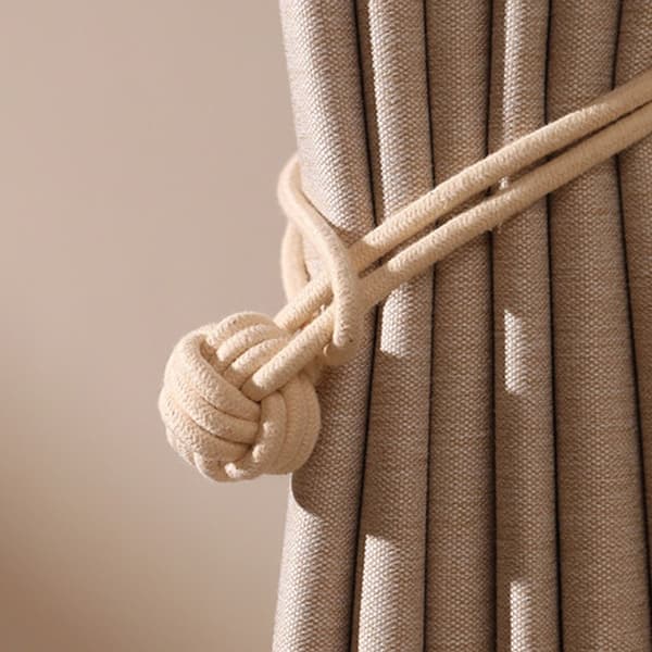 Gardinremmar i bomullsrep Elegant design