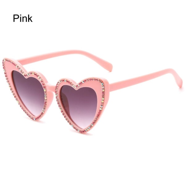 Diamond Heart Aurinkolasit Sydämenmuotoiset aurinkolasit PINK Pink