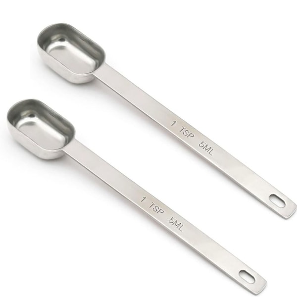 2 stk Enkelt måleske Langhåndtaget bagemåleske 2pcs