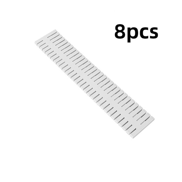 8 stk Skuffe Separator Skilleplade HVID white