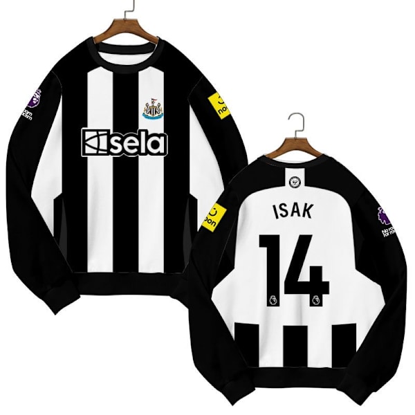 Newcastle United fodboldtrøje sweatshirt til børn for 24-25 sæsonen NO.14 Isak 130