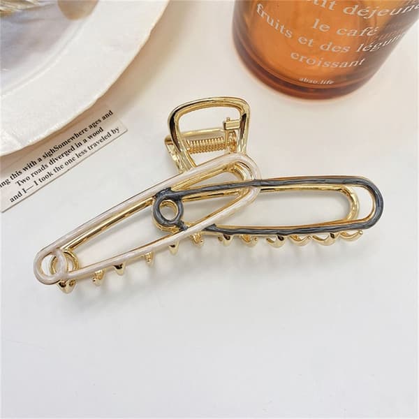 Hair Claw Grab Clip GRÅ grey