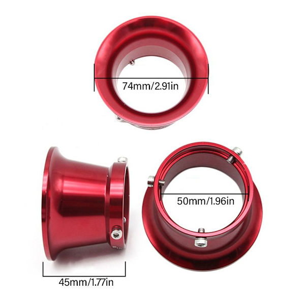 Moottoripyörän ilmansuodatinkuppi Kaasuttimen Horn Cup TITANIUM titanium